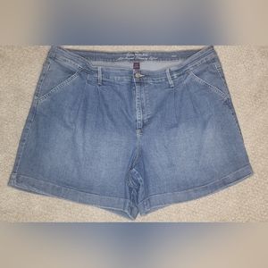 Gloria Vanderbilt Plus Size Stretch Denim Shorts 20W Preowned